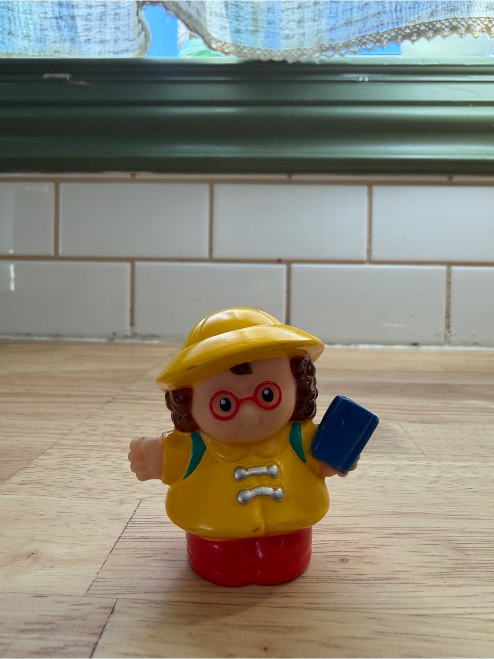 5 for $30! Fisher Price Little People Maggie with Yellow Raincoat 2002